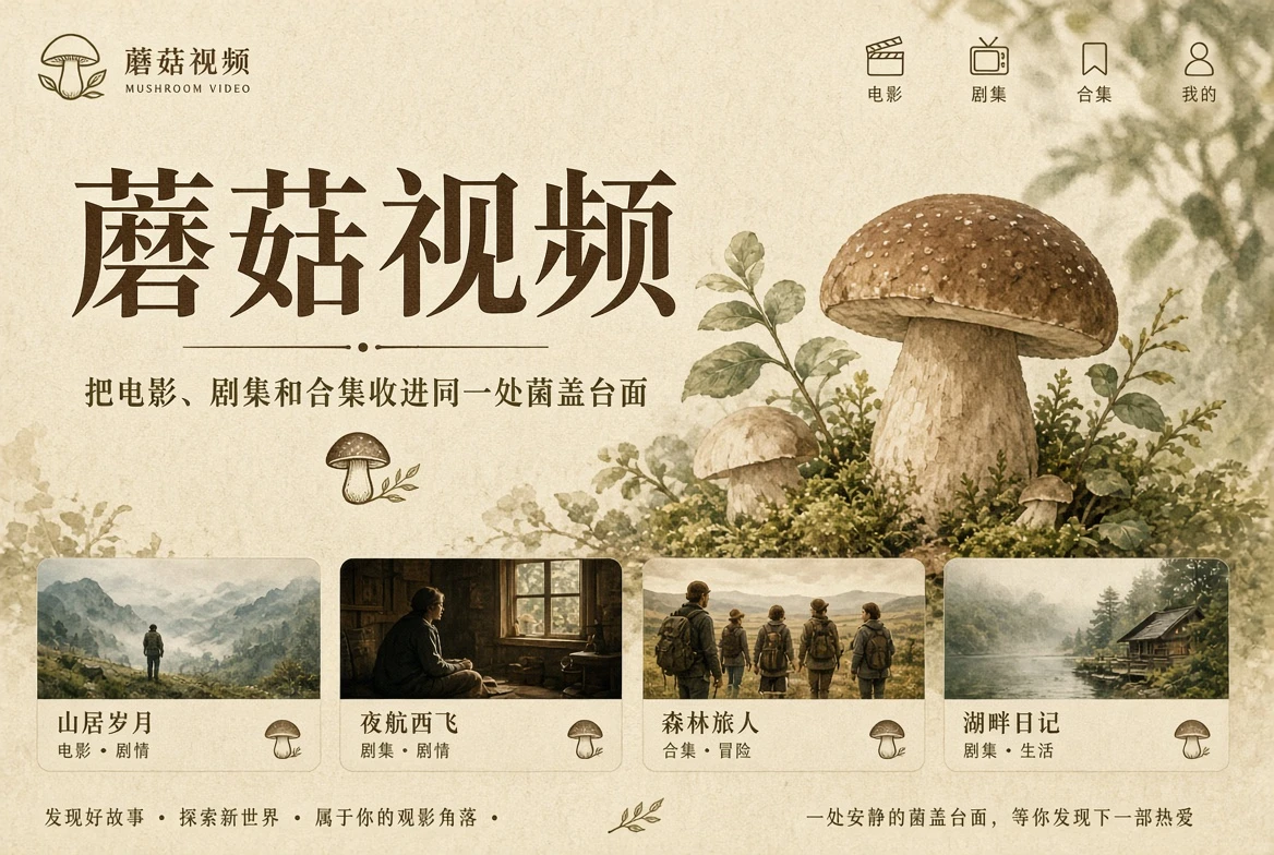 蘑菇视频影视主题封面